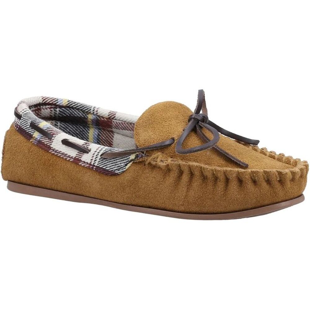Cotswold Womens/Ladies Chatsworth Suede Moccasins / Tan